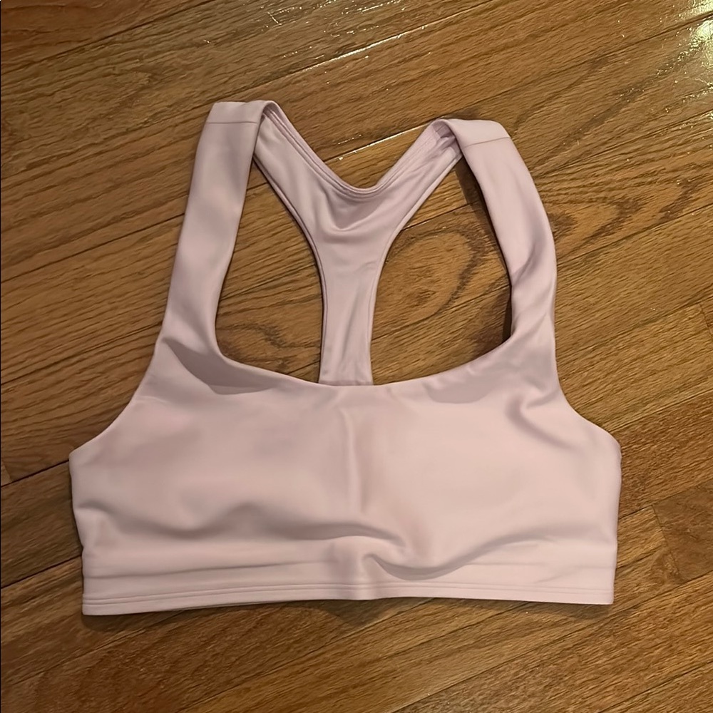 ALO Yoga Pink Seamless Racerback Sports Bra